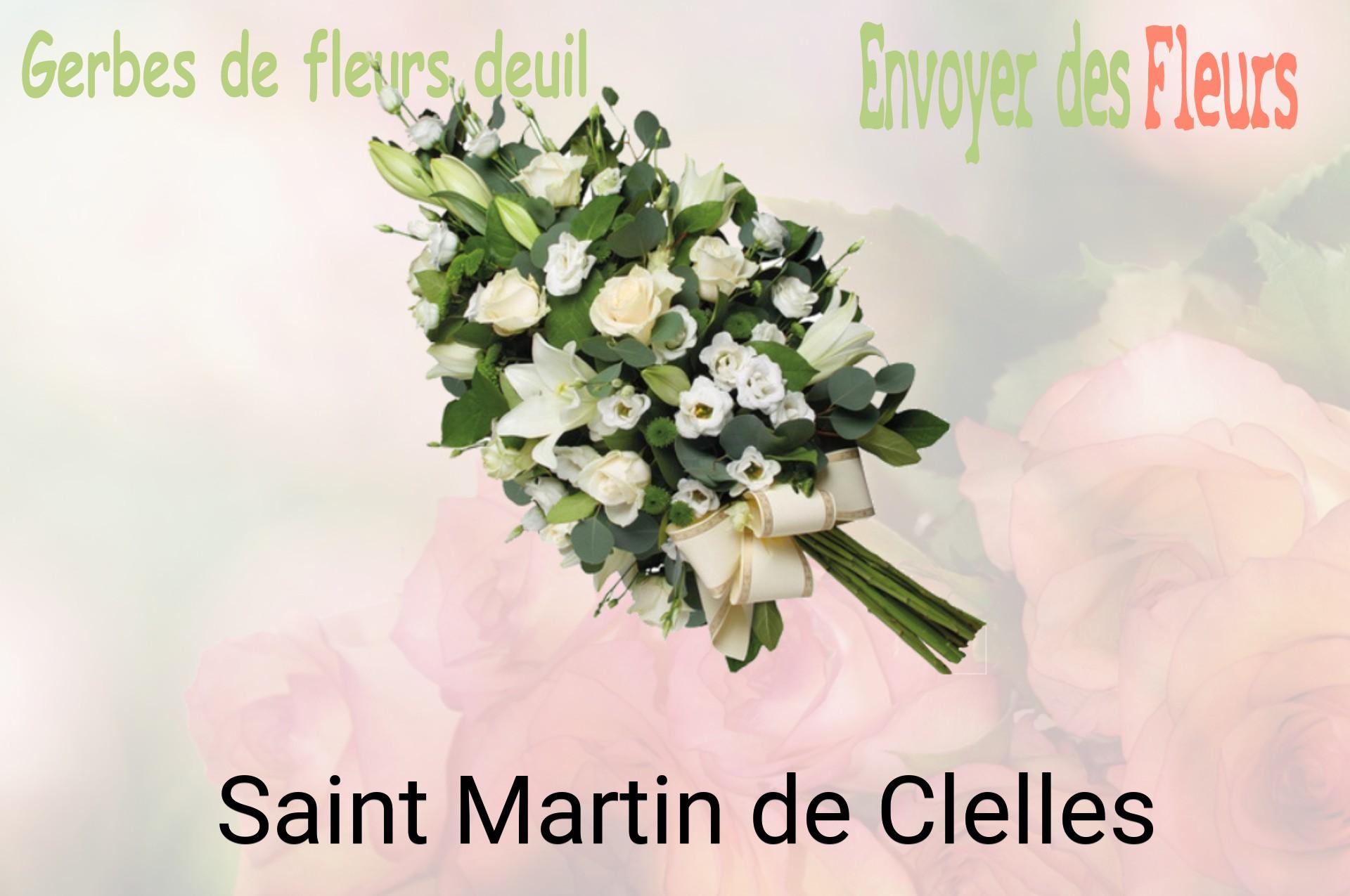 Gerbe de fleurs de deuil livrée à Saint-Martin-de-Clelles